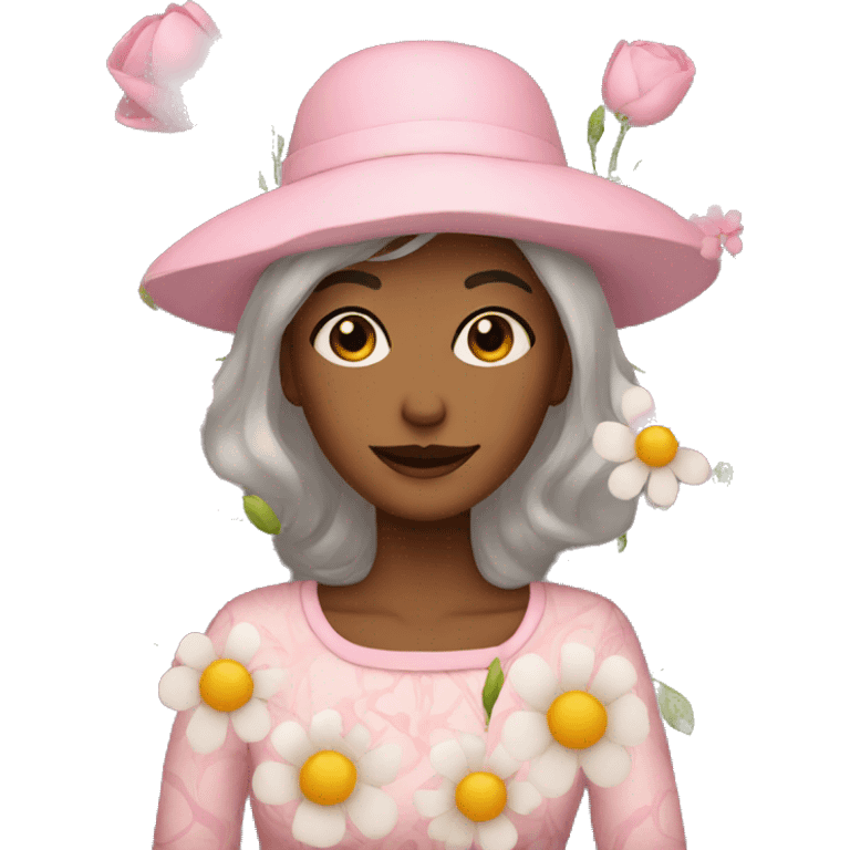 Flowers lady emoji