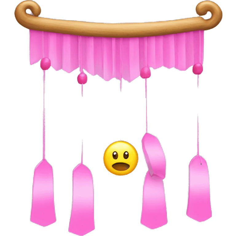 pink wind chime emoji