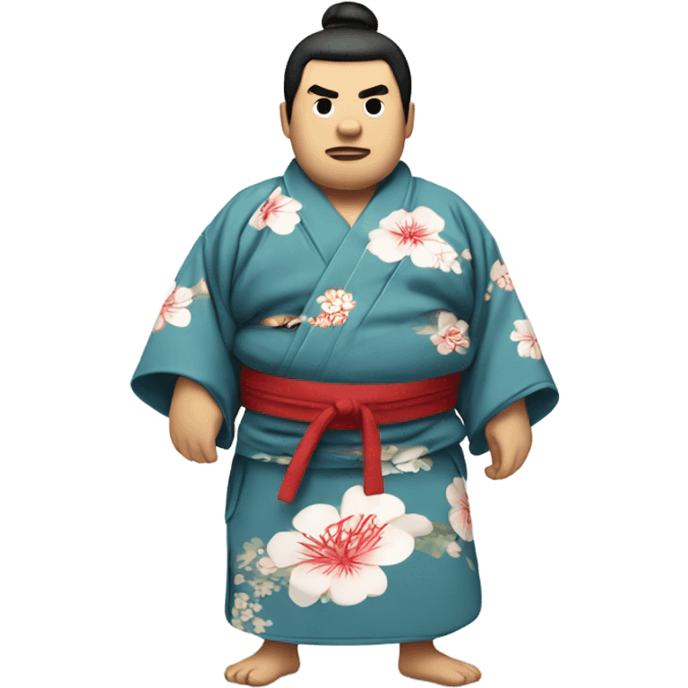 sumo in kimono emoji