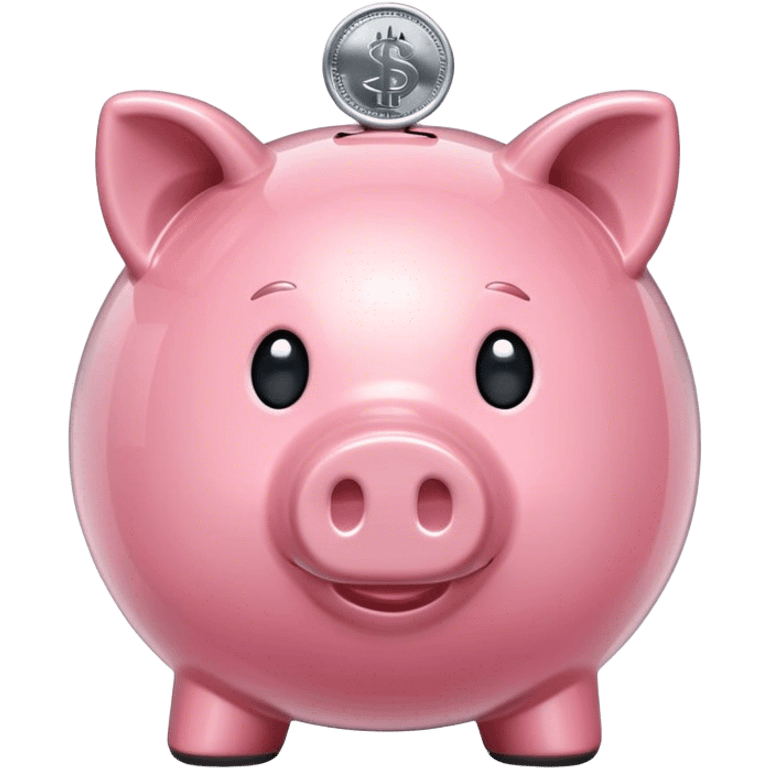 Transparent piggy bank emoji