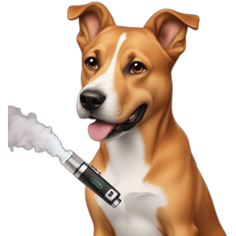 dog + vape emoji