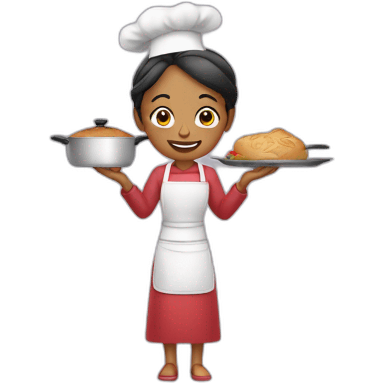 Mujer en la cocina emoji