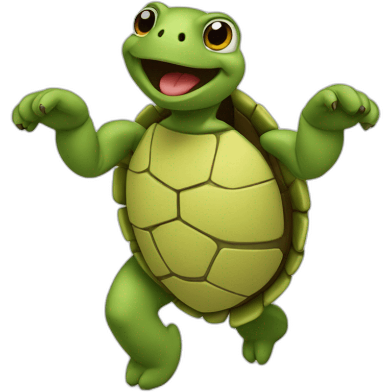 Tortue qui danse emoji