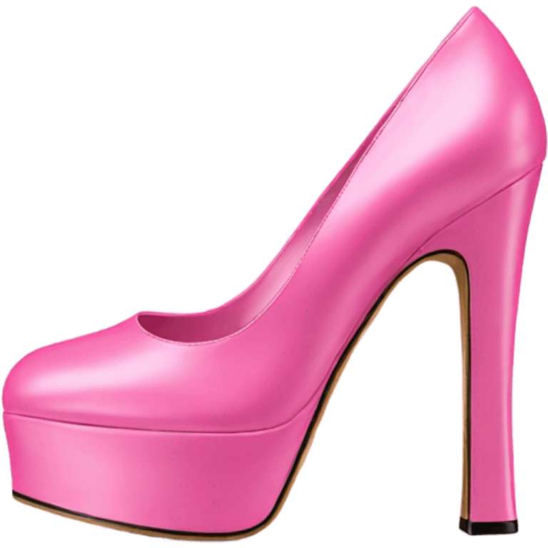 Platform Gucci heels pink emoji