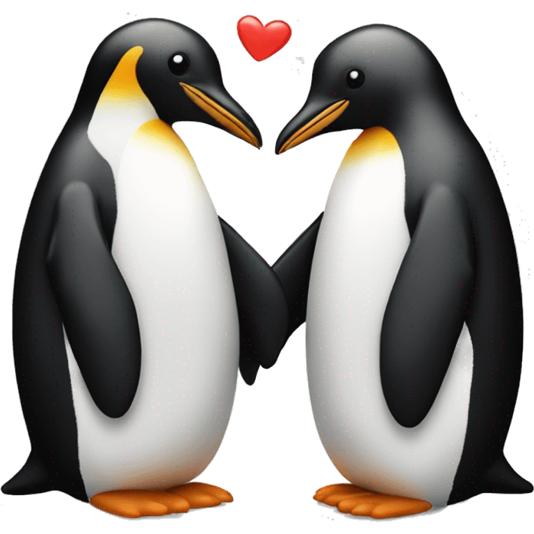 love,couple,pinguin emoji