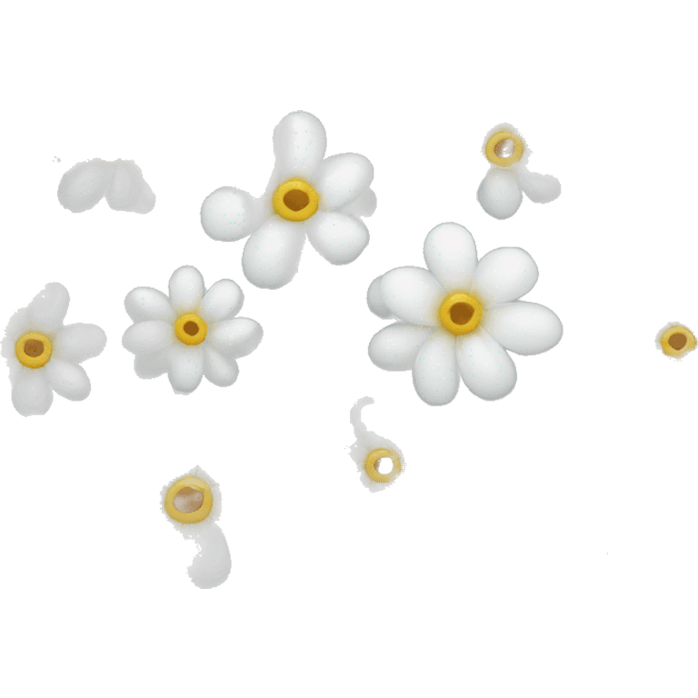 White flowers emoji