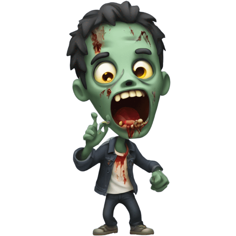 Zombie singing  emoji