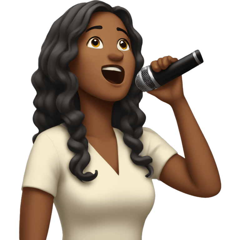 Amelia singing emoji