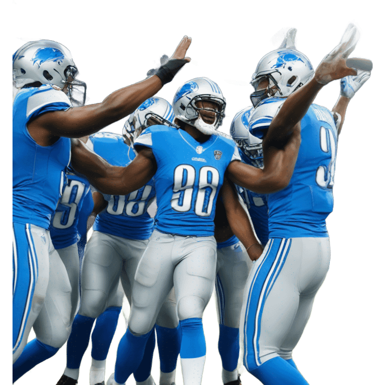 Detroit Lions  touchdown  emoji