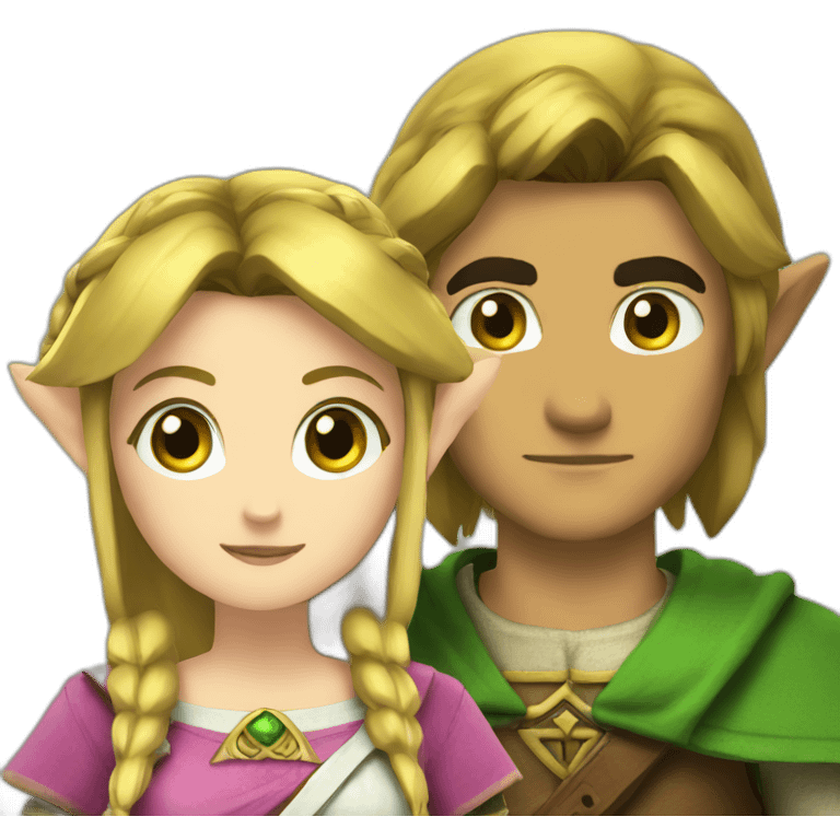 link and zelda emoji