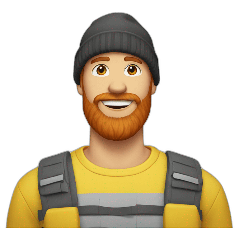 red-bearded-guys-white-teeth-wearing-yellow-beanie-white-shirt emoji