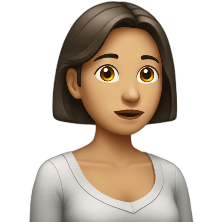 mujer dolor de espalda emoji