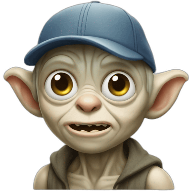 gollum with baseball cap emoji