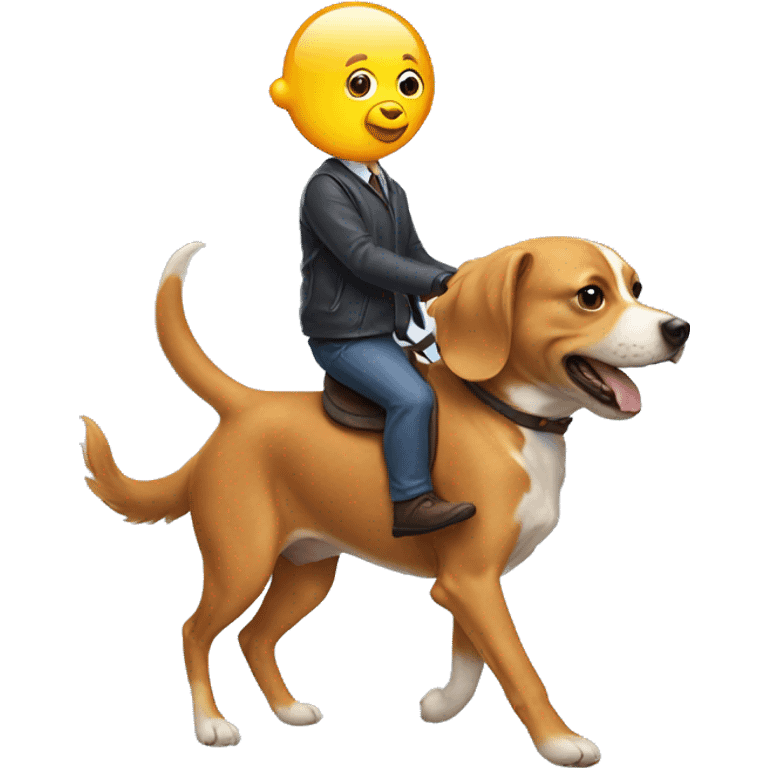 fish riding dog emoji