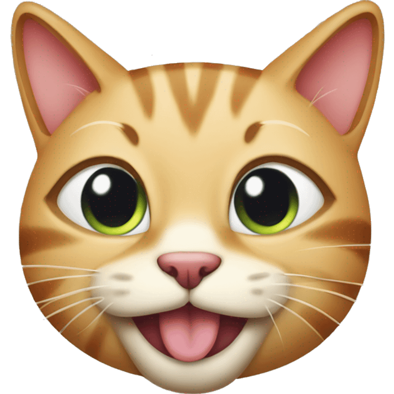 cat winking with tongue out emoji