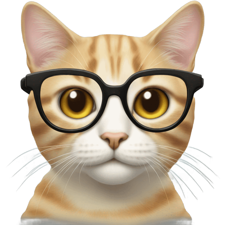 Cat in glasses  emoji