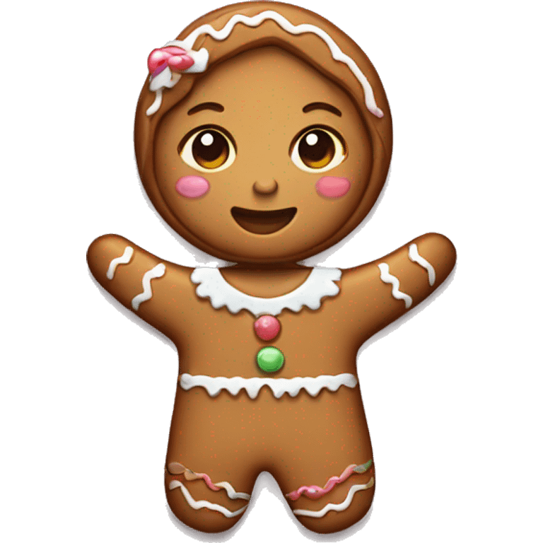 Gingerbread girl emoji