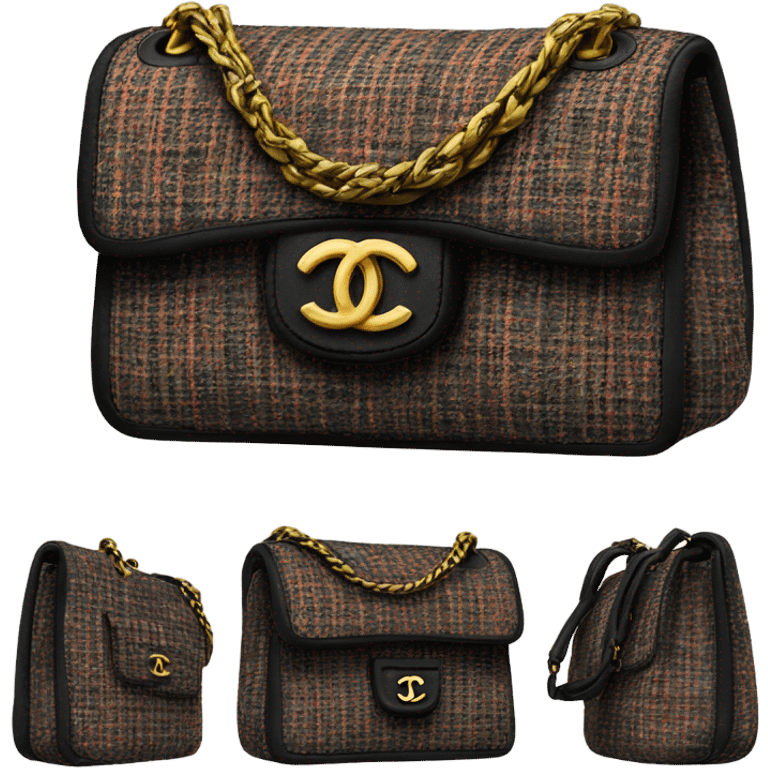 Tweed chanel bag  emoji