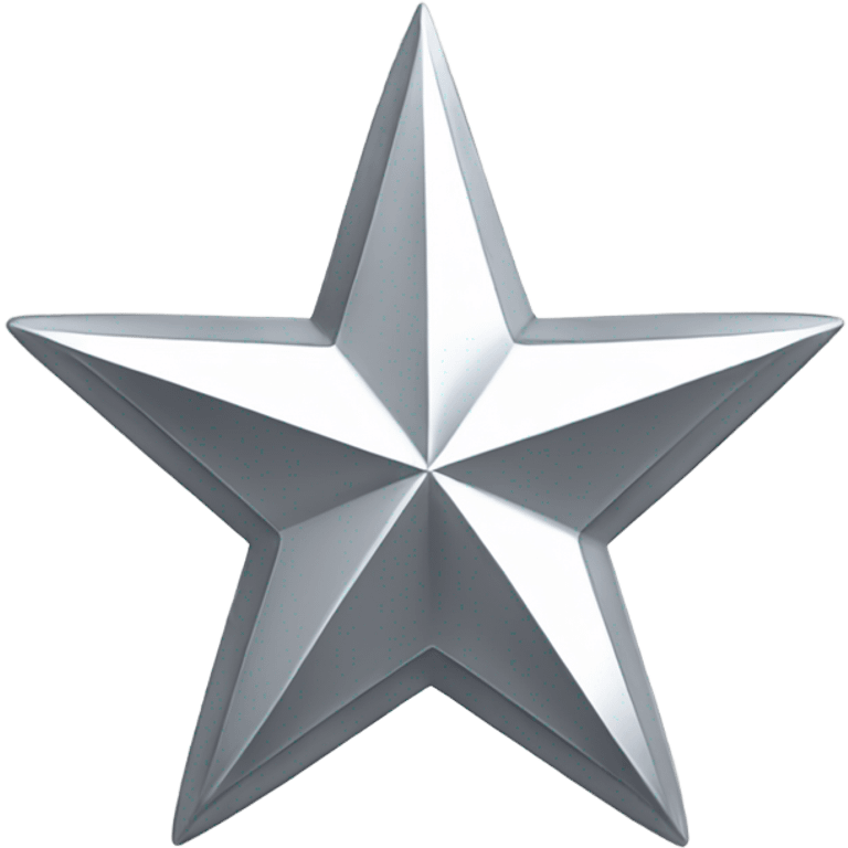 4 point silver star emoji