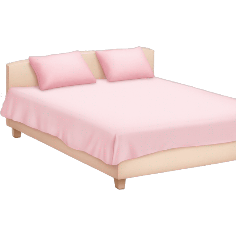 Light pink bed emoji