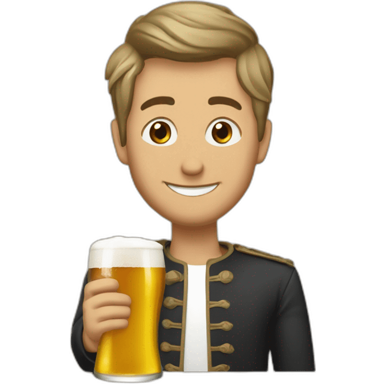 Jérome DOUY buvant une bière emoji