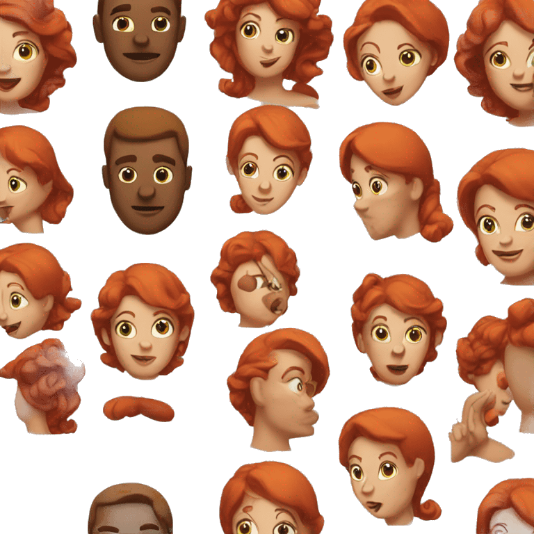 red hair mistress  emoji