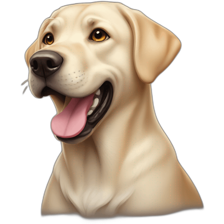 labrador dog playful boofhead emoji