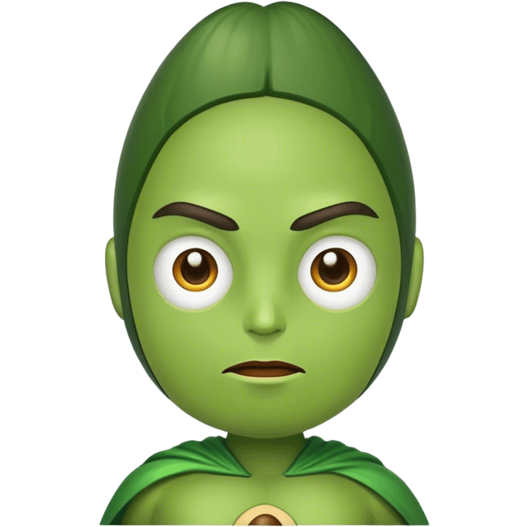 Avocado superhero emoji