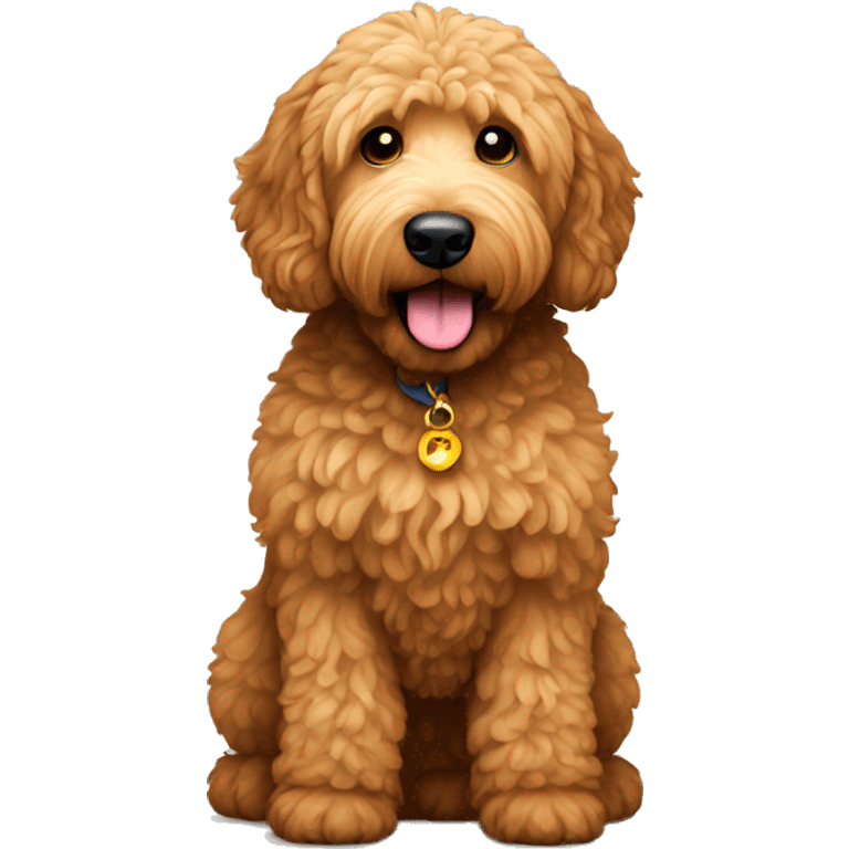 Golden doodle brown  emoji