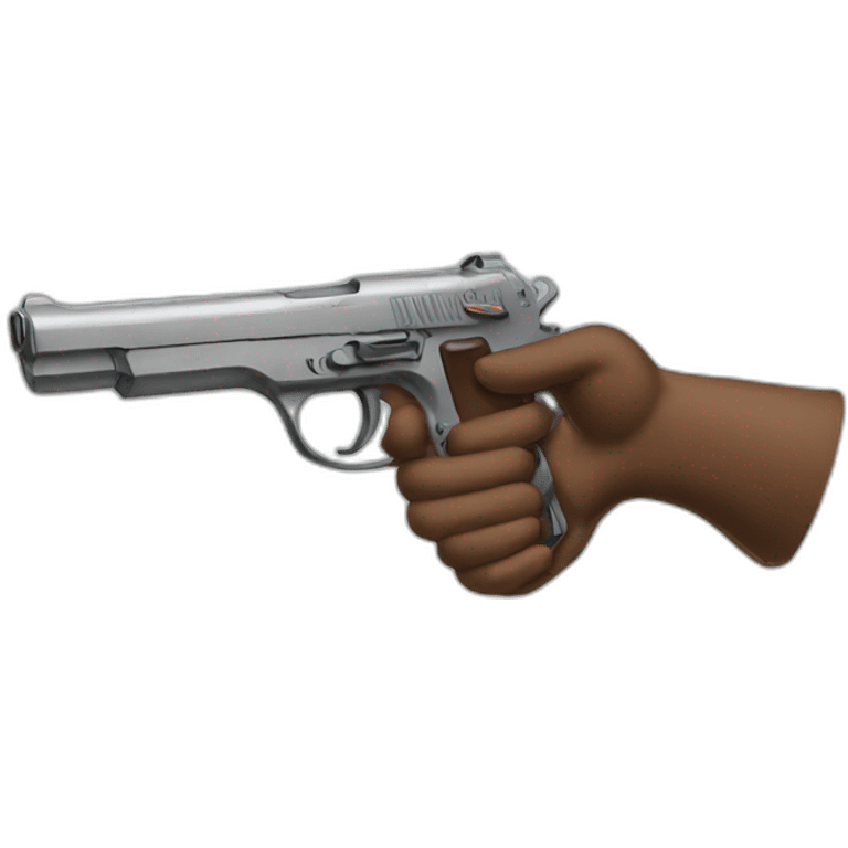 Gun hand emoji