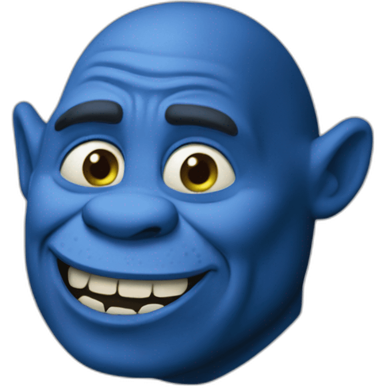 Blue shrek emoji