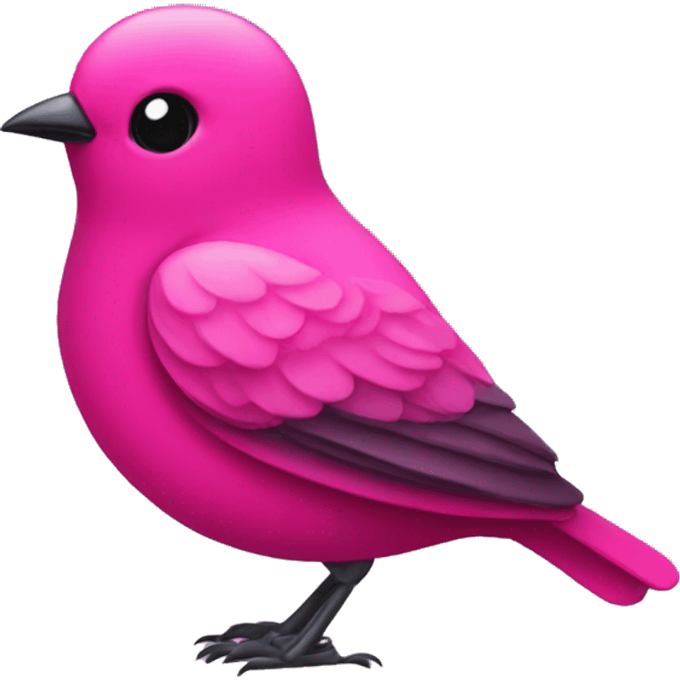 Small Hot pink bird emoji