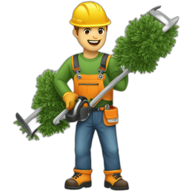 Tree trimmer  emoji