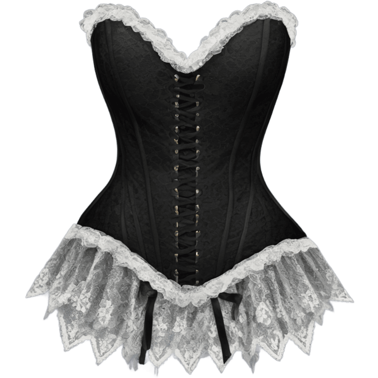 black lace corset emoji