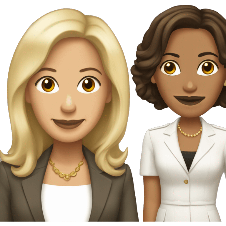 Kamala harris and female princess blonde  emoji