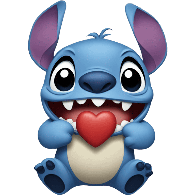 Stitch Disney Valentine’s Day emoji