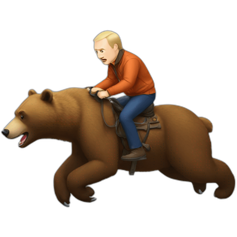 putin ride wild bear emoji