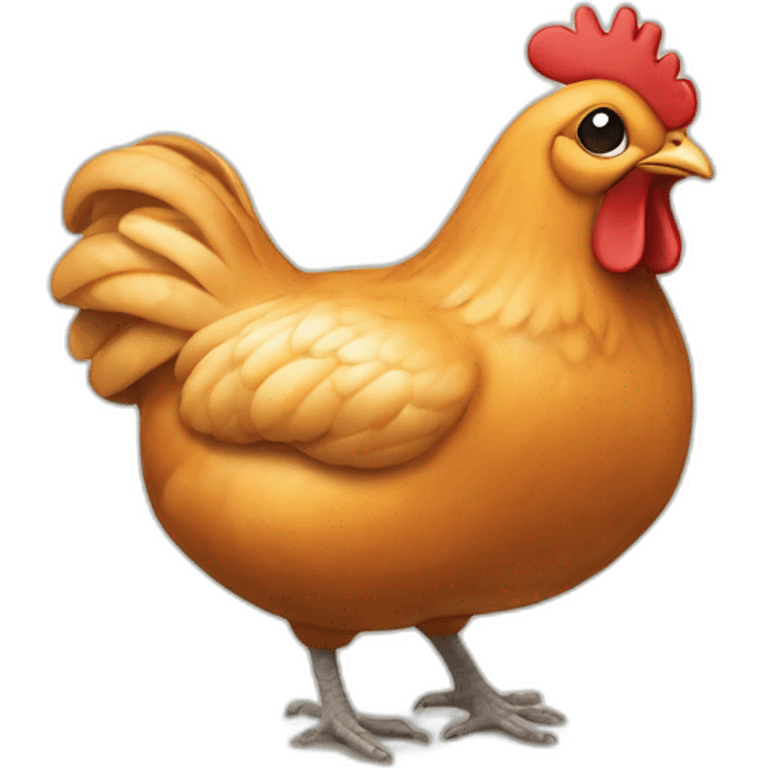 Un poulet rôti cuit emoji