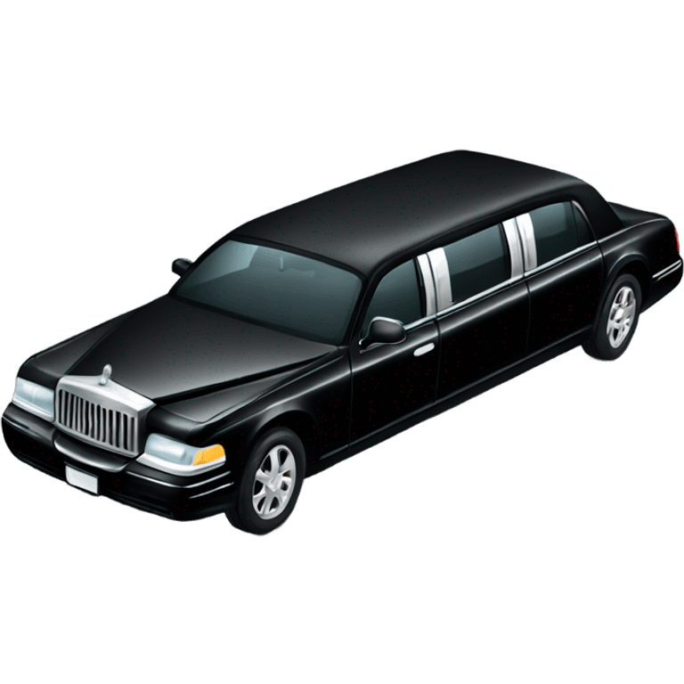 Black limousine  emoji