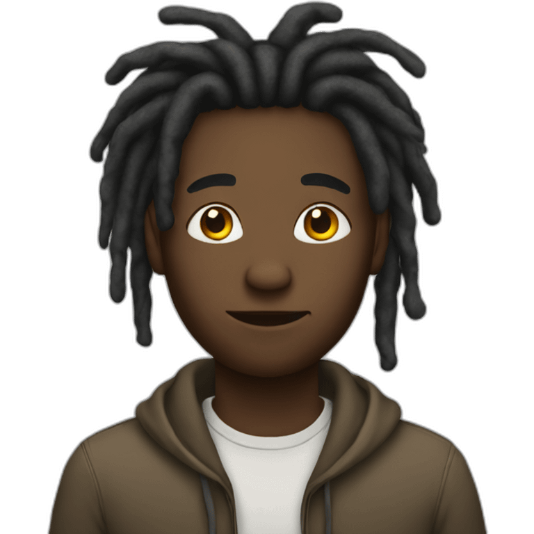 black man with dreads  emoji