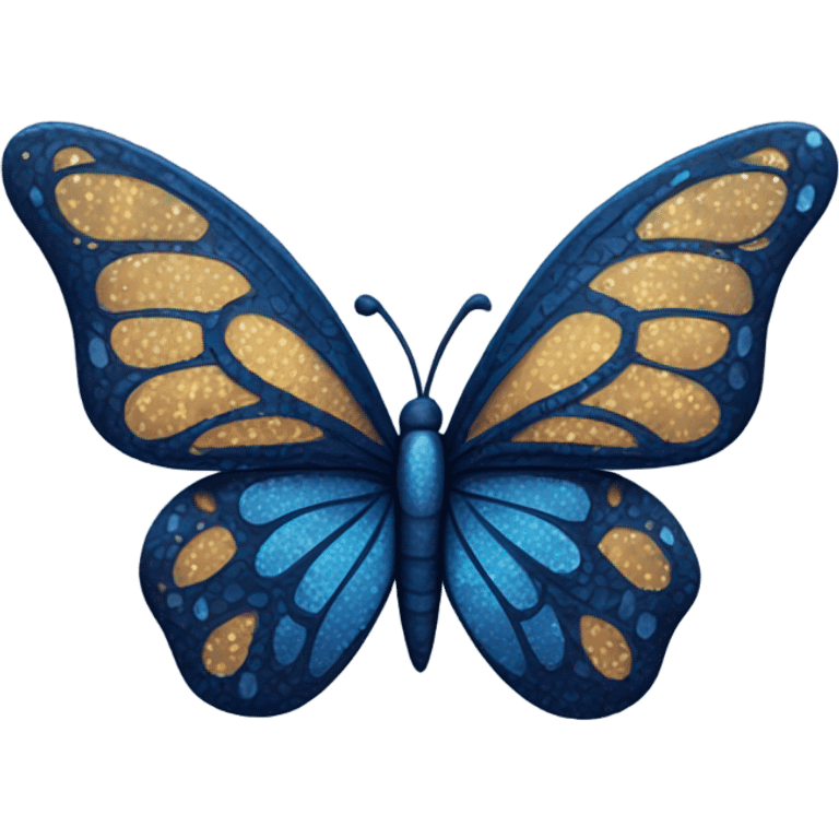 Dark blue butterfly  emoji