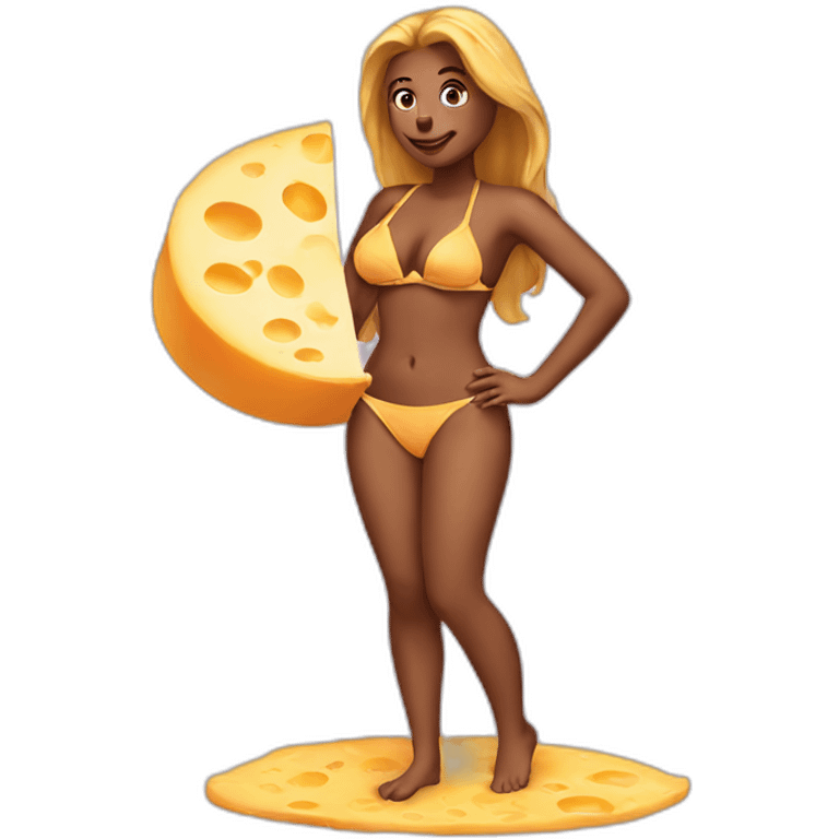 cheese in bikini emoji