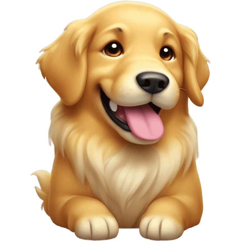 Fat golden retriever emoji