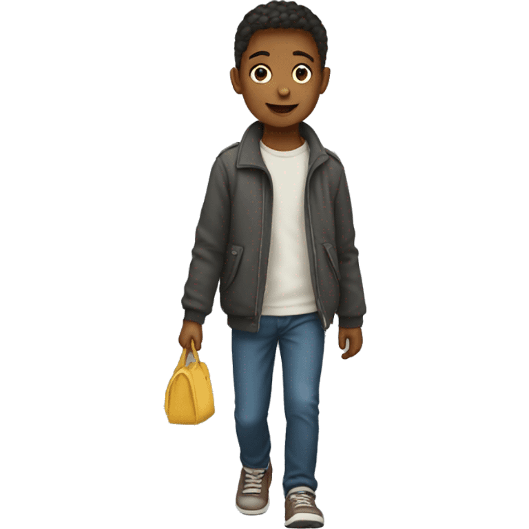 a boy walking with a girl  emoji