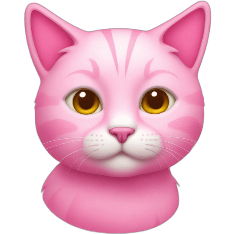 Pink cat emoji