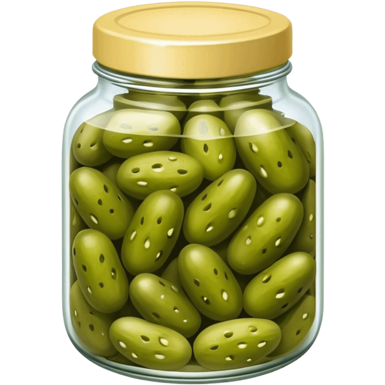 a jar of pickled gherkins emoji