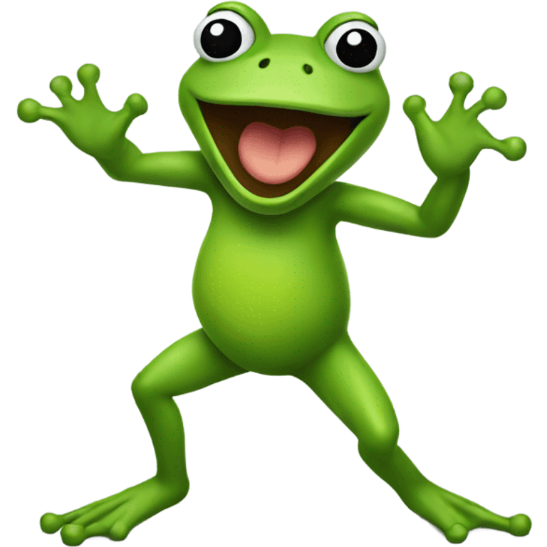 Dancing frog emoji