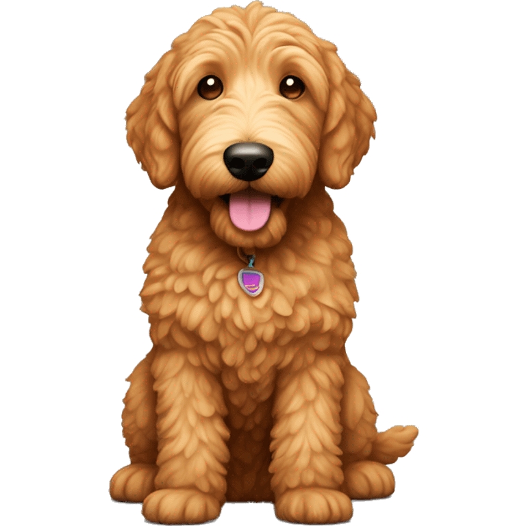 ginger golden doodle dog emoji