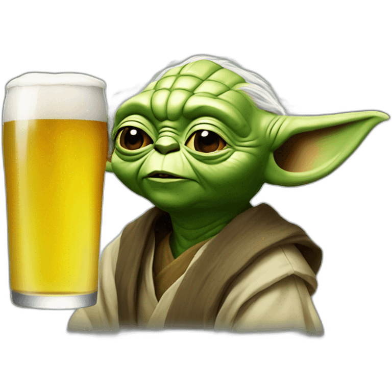 Yoda-drink-beer emoji