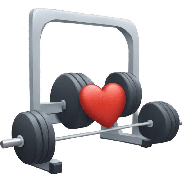 Gym heart  emoji